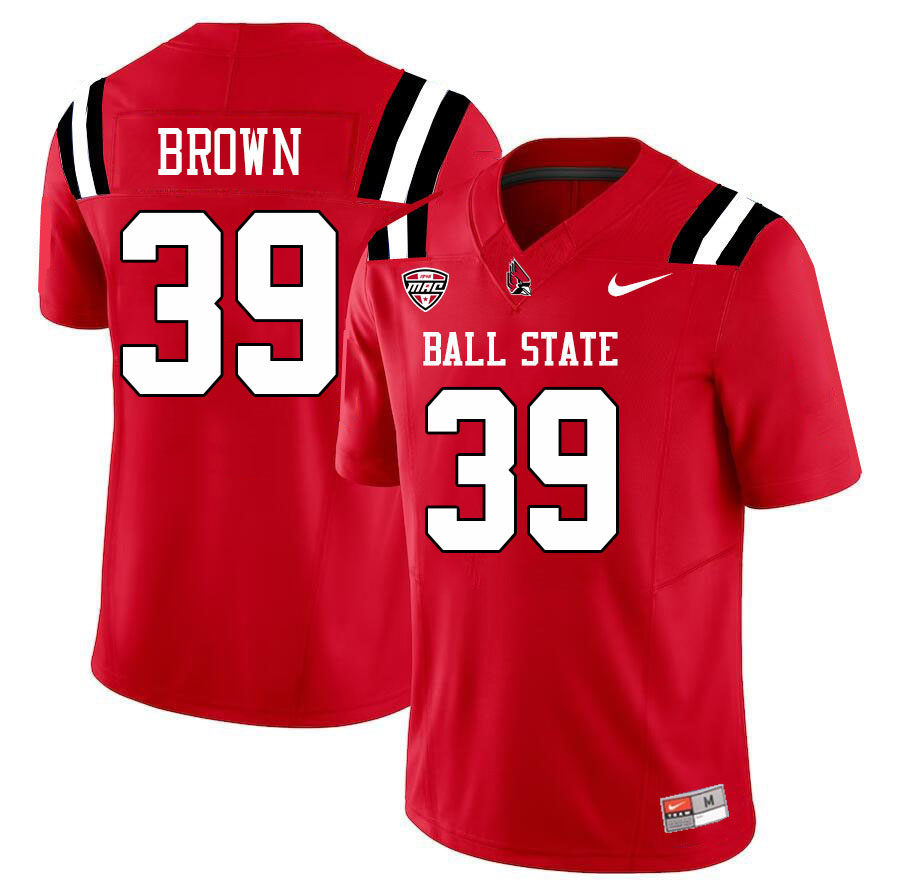 Timmy Brown Ball State Jersey,Ball State Cardinals #39 Timmy Brown Jersey Youth College-Cardinal